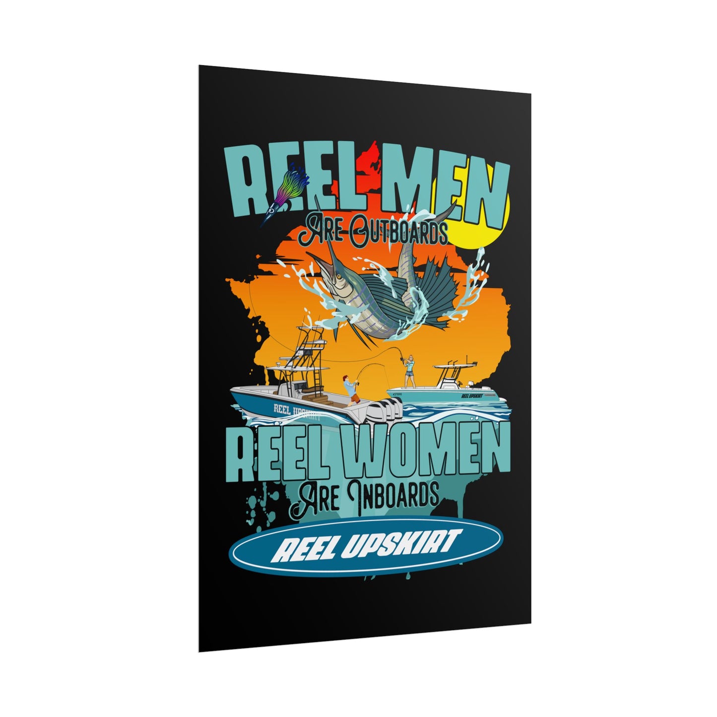 Reel Men/Women Rolled Posters