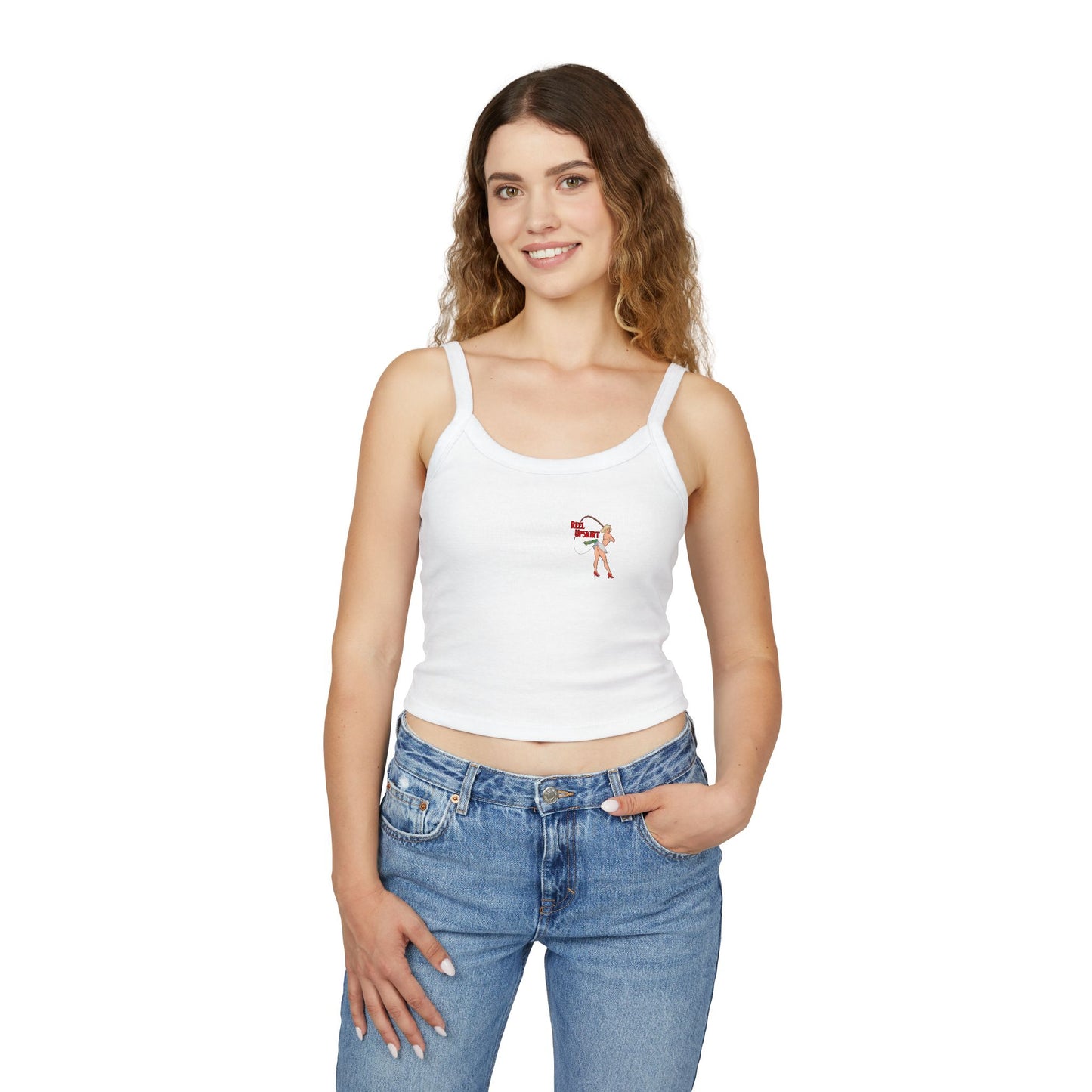 Spaghetti Strap Tank Top - Big Lips Bring The Boys Out