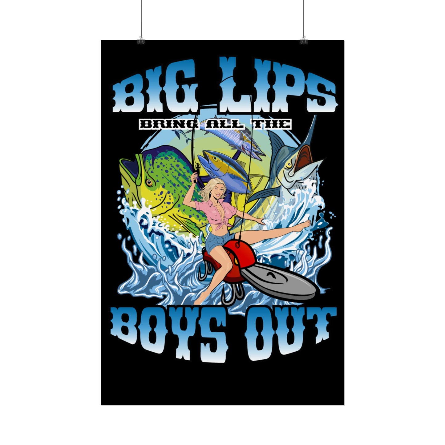 Rolled Posters Big Lips