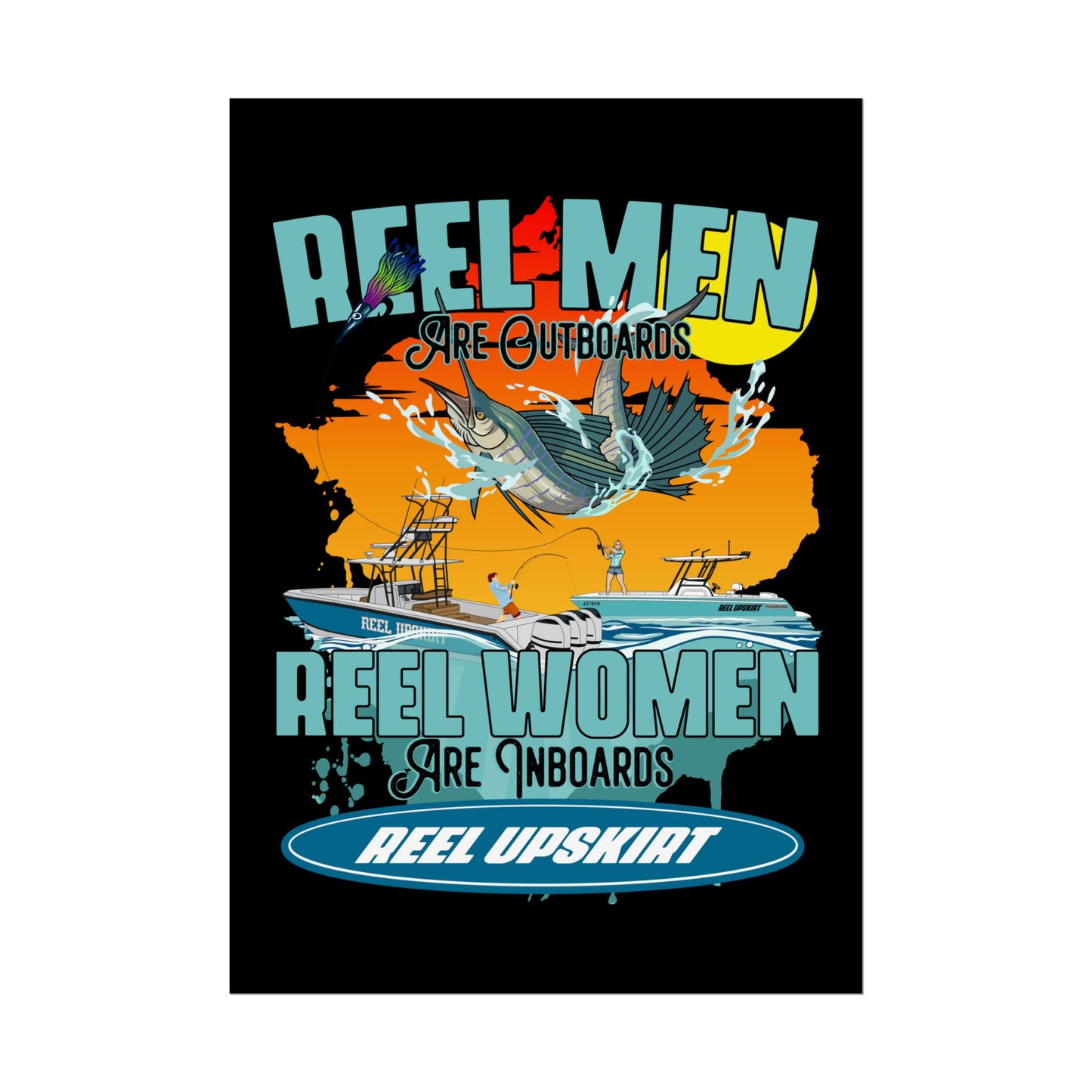 Reel Men/Women Rolled Posters