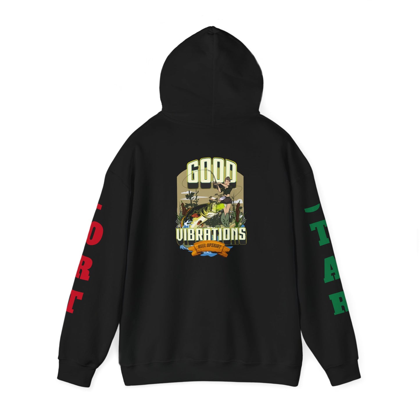 Good Vibrations Fishing Hoodie Port/Star Sleeves