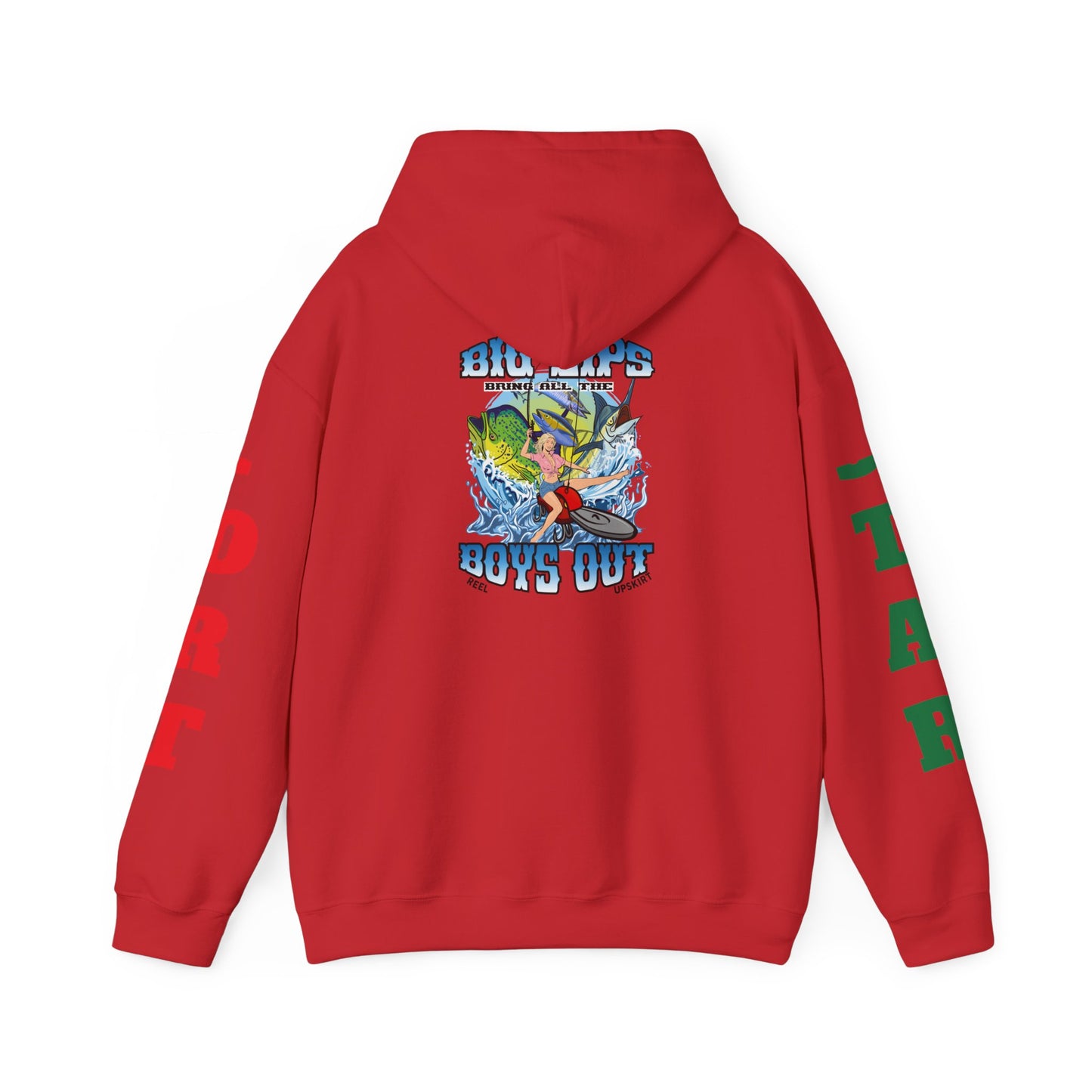 Big Lips Bring The Boys Out Hoodie Port/Star Sleeves