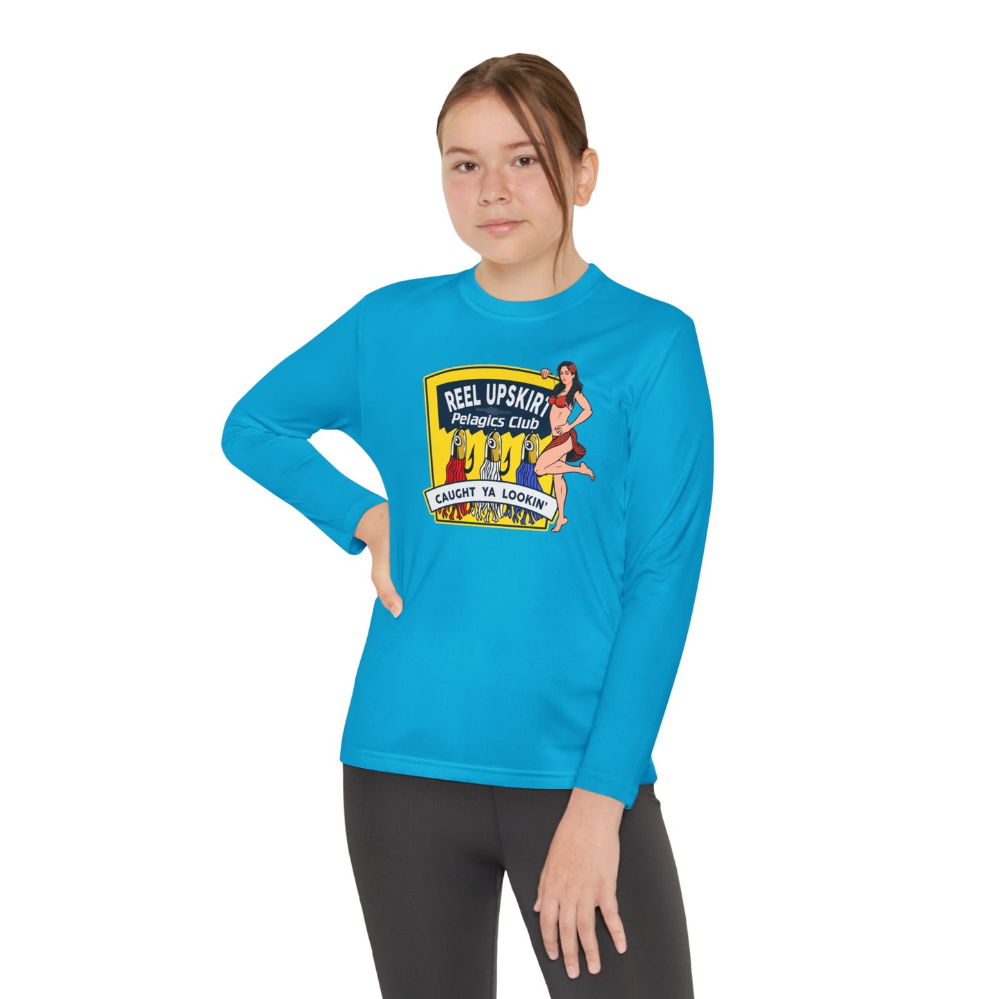 Kids Long Sleeve Tee - Pelagic Club and Caught Ya Lookin Design