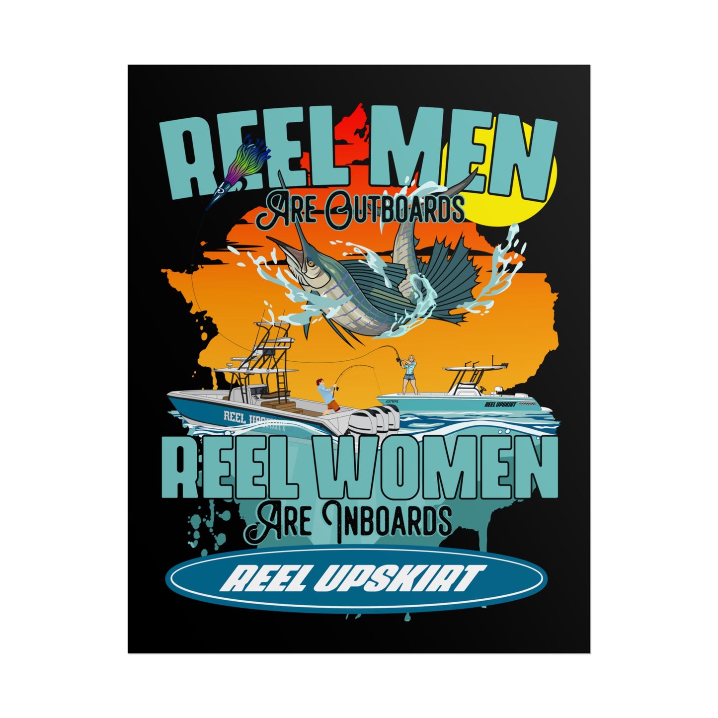 Reel Men/Women Rolled Posters