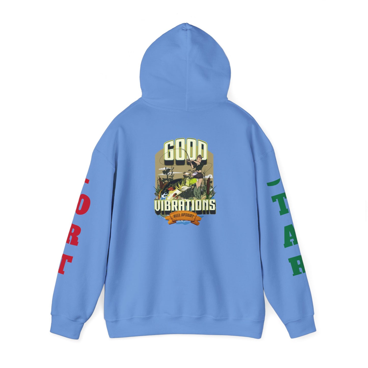 Good Vibrations Fishing Hoodie Port/Star Sleeves