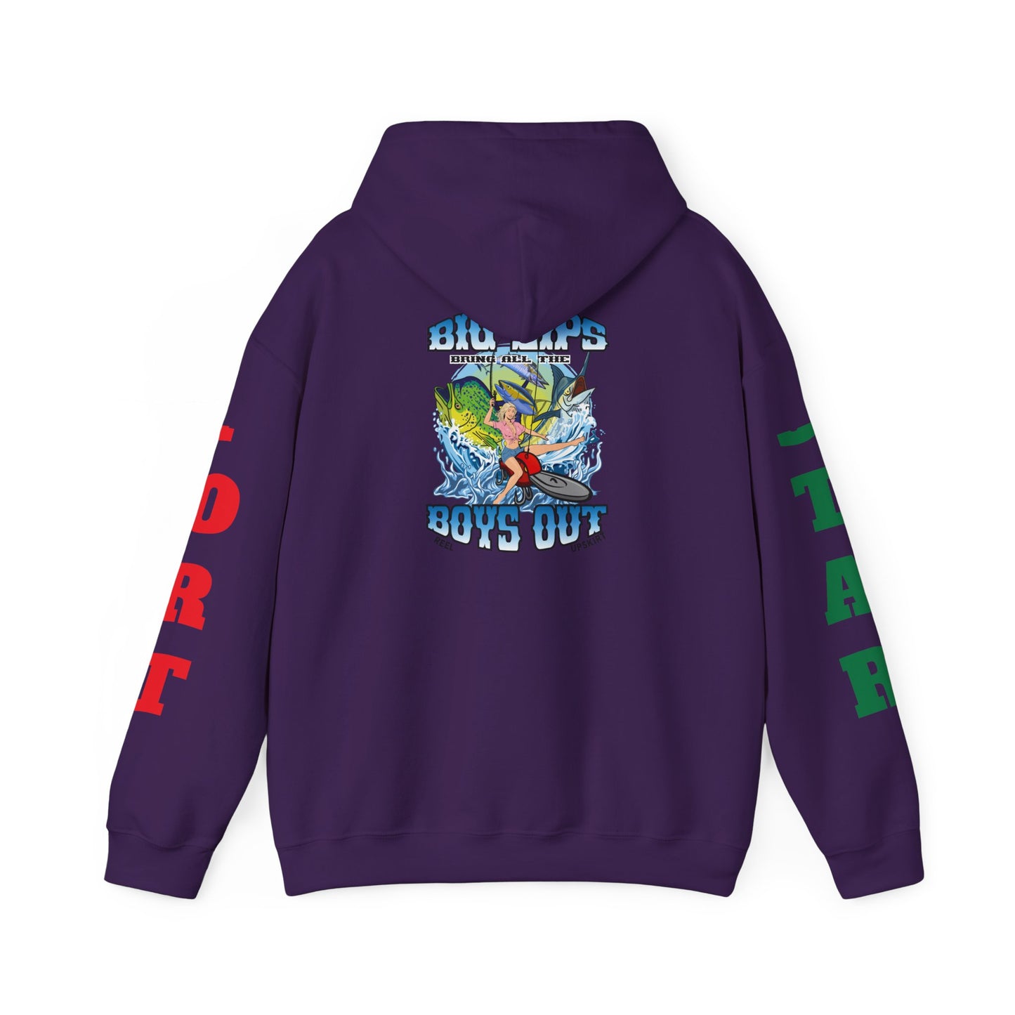 Big Lips Bring The Boys Out Hoodie Port/Star Sleeves