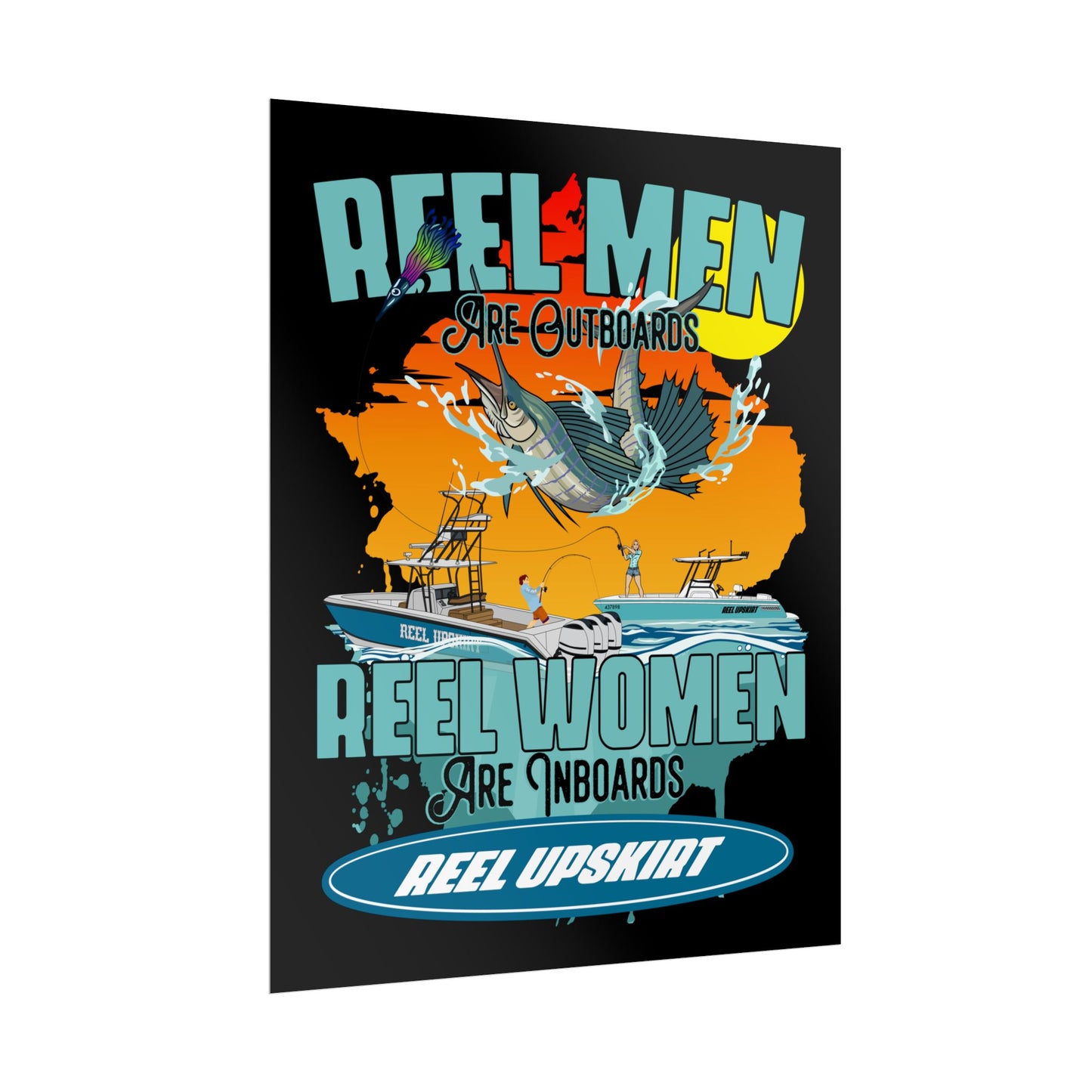 Reel Men/Women Rolled Posters