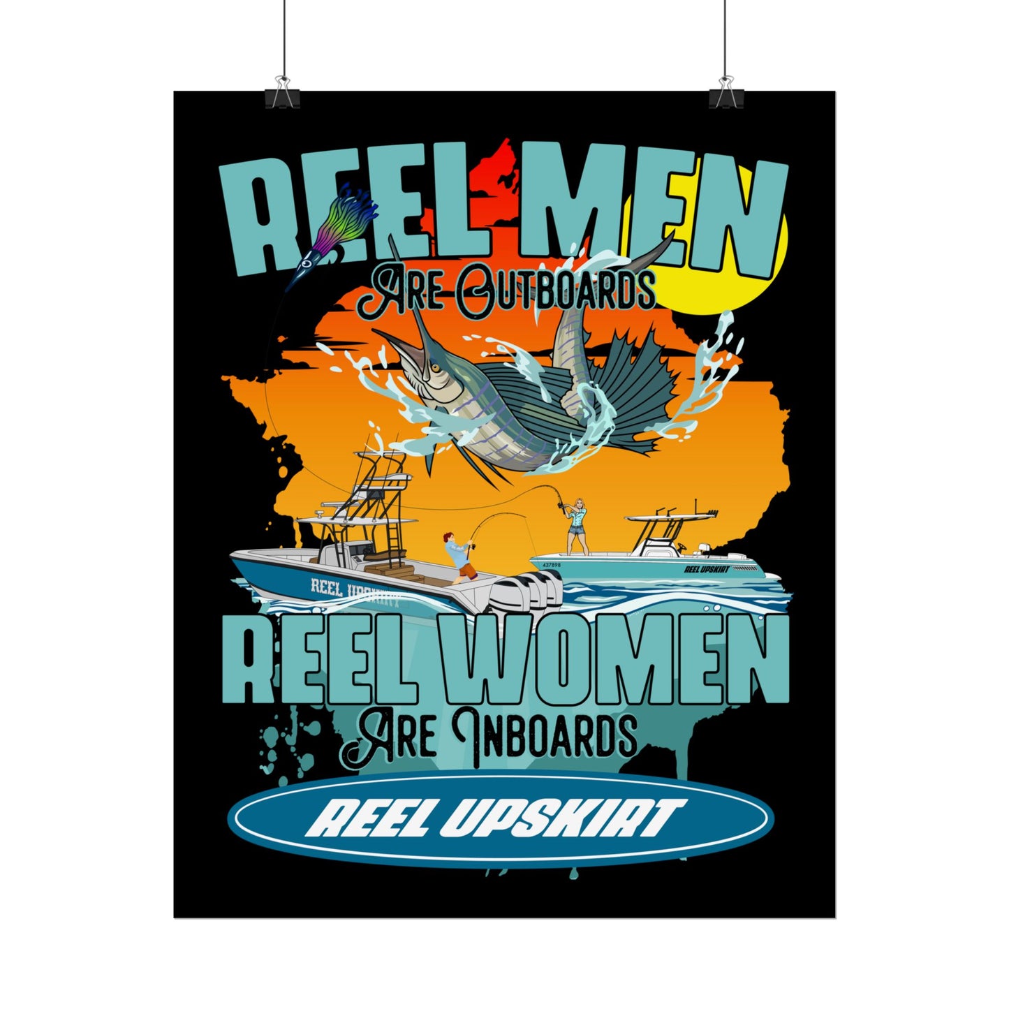 Reel Men/Women Rolled Posters