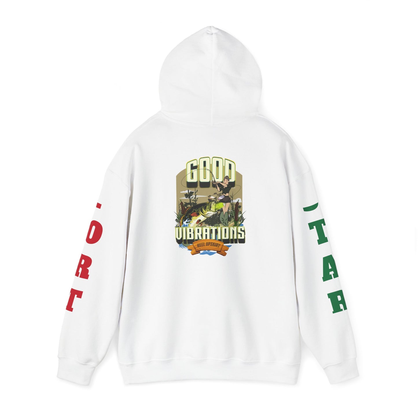 Good Vibrations Fishing Hoodie Port/Star Sleeves