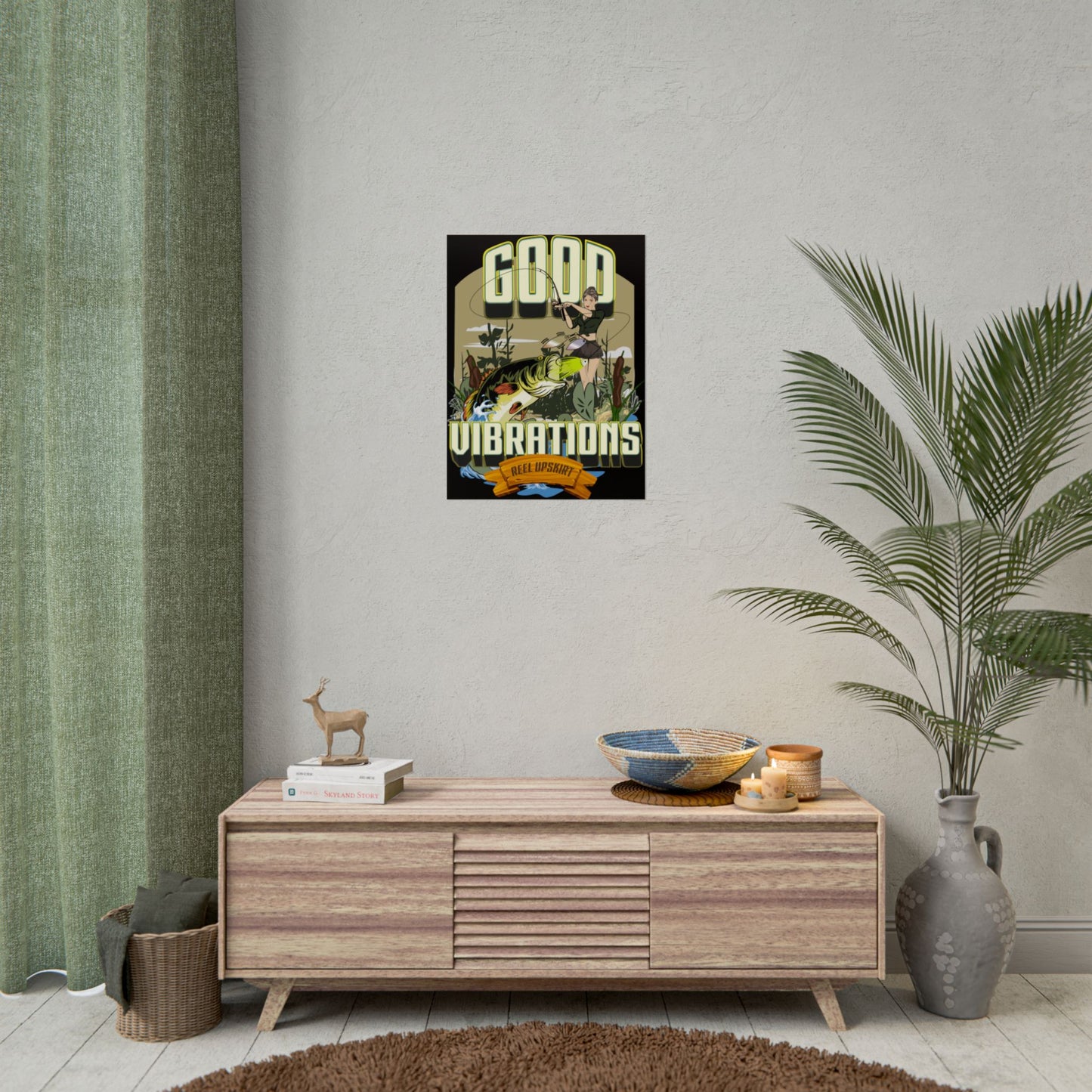 Good Vibrations Bass Fishing Rolled Posters