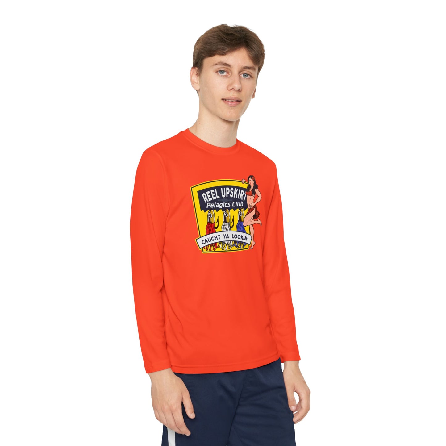 Kids Long Sleeve Tee - Pelagic Club and Caught Ya Lookin Design
