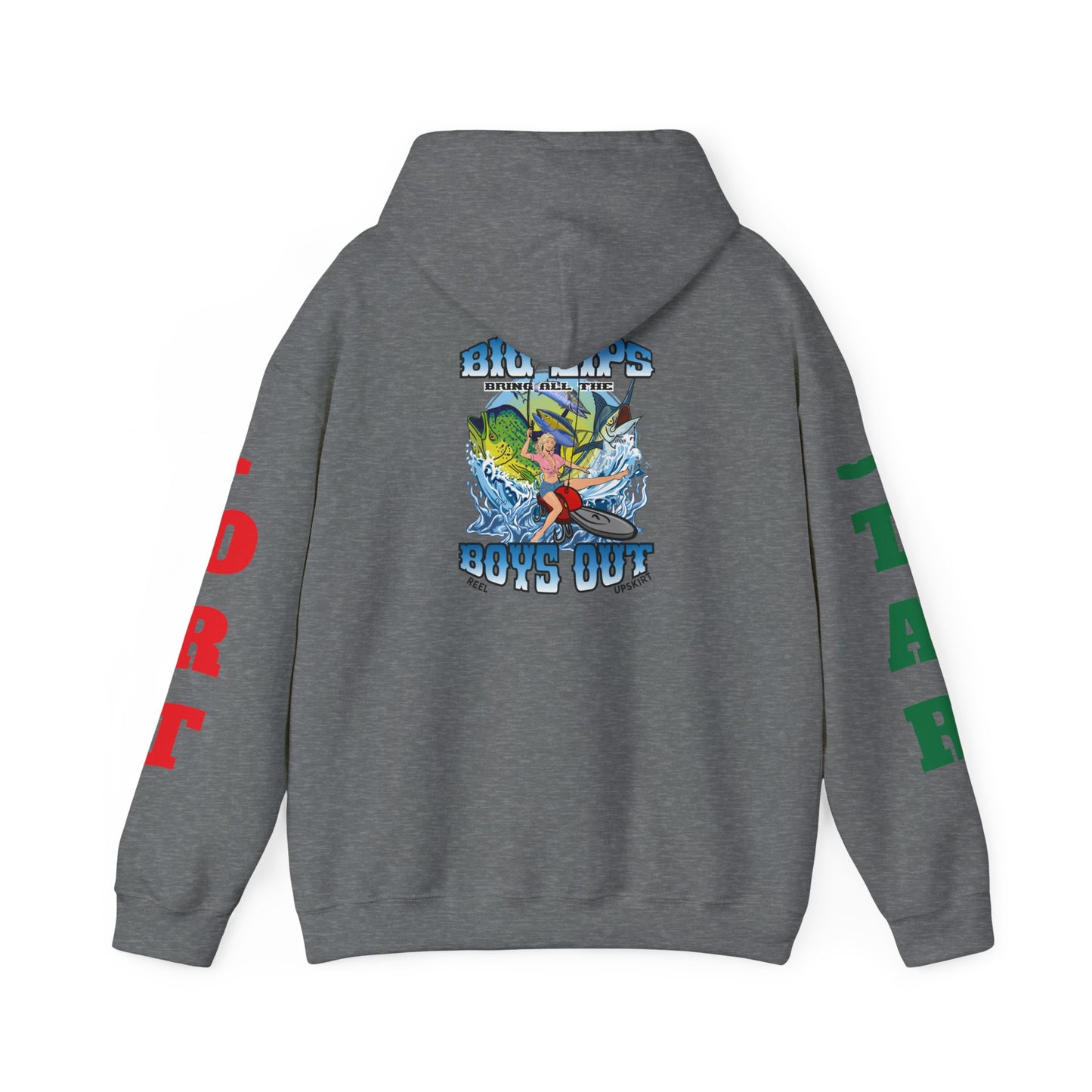 Big Lips Bring The Boys Out Hoodie Port/Star Sleeves