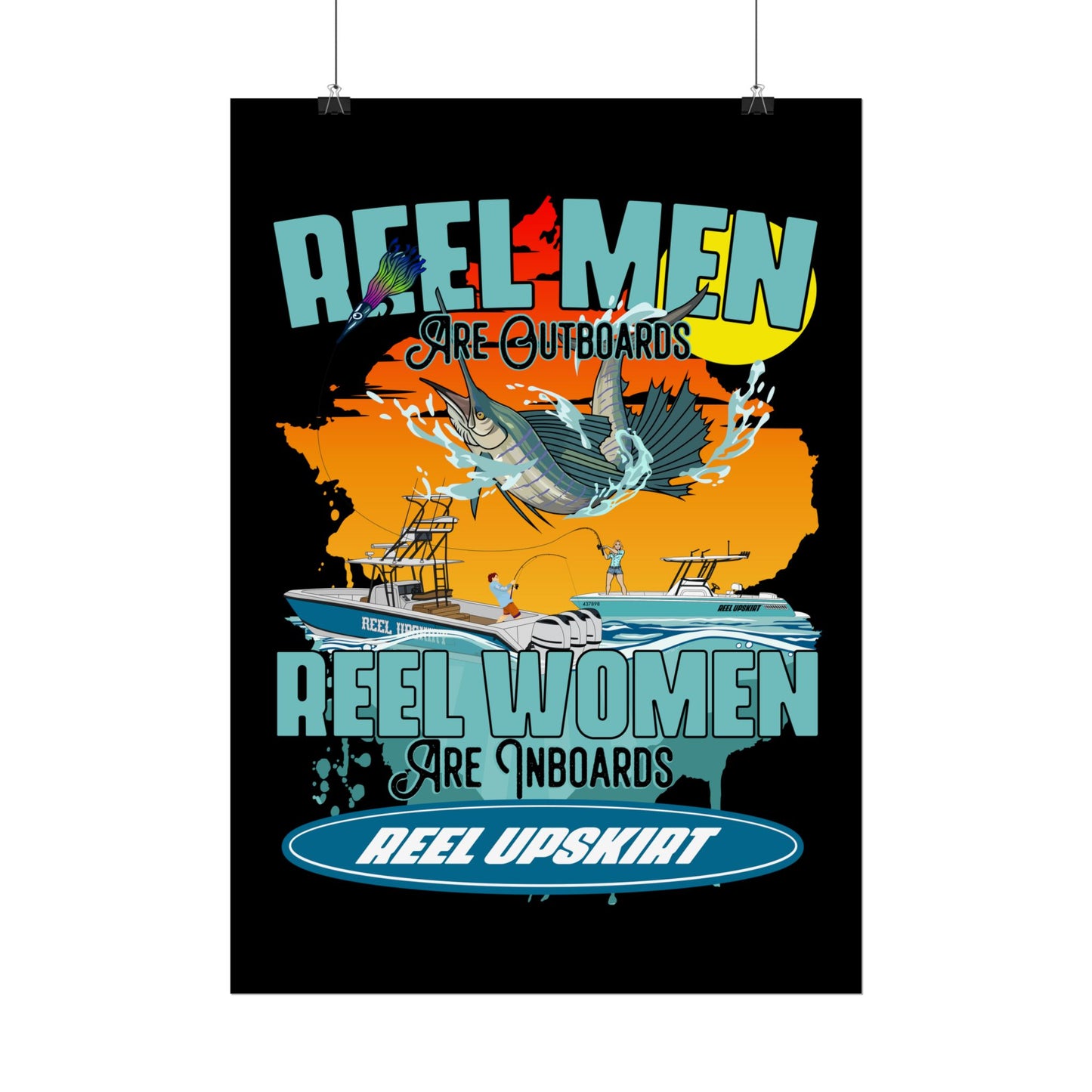 Reel Men/Women Rolled Posters