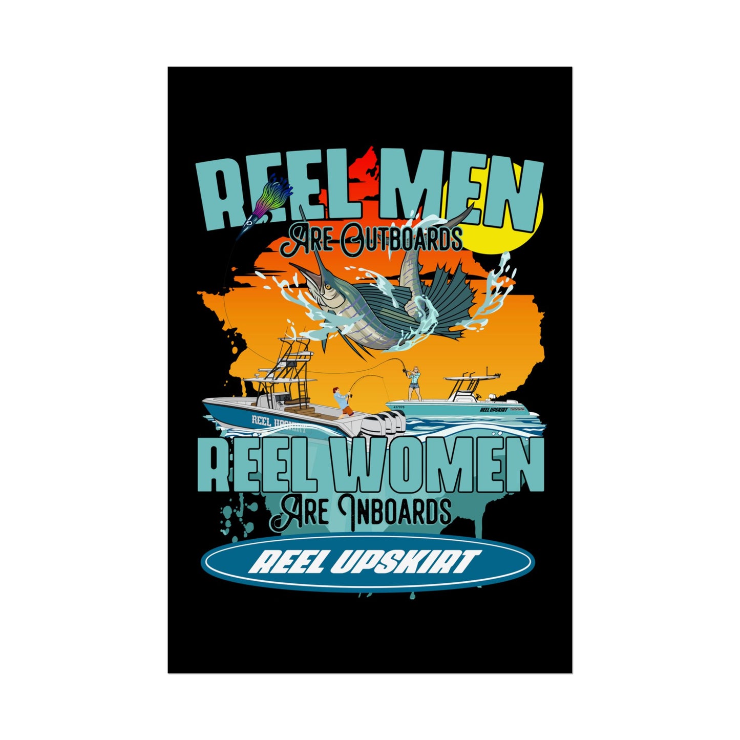 Reel Men/Women Rolled Posters