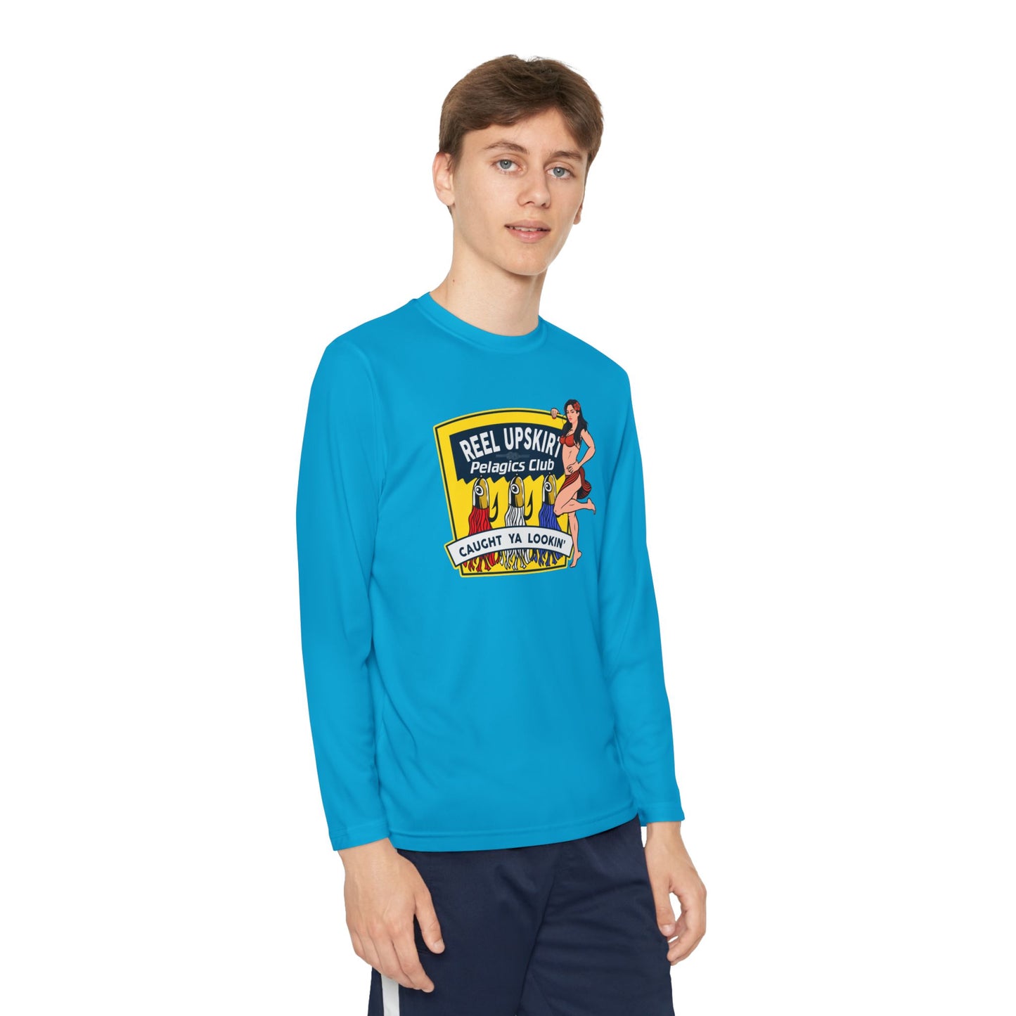 Kids Long Sleeve Tee - Pelagic Club and Caught Ya Lookin Design