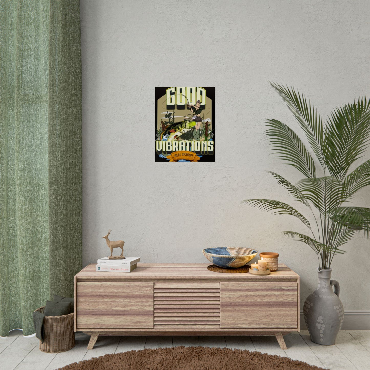 Good Vibrations Bass Fishing Rolled Posters