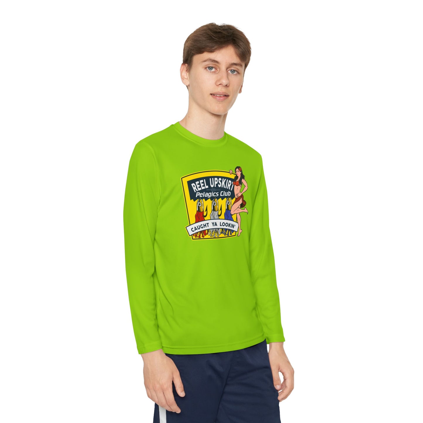 Kids Long Sleeve Tee - Pelagic Club and Caught Ya Lookin Design