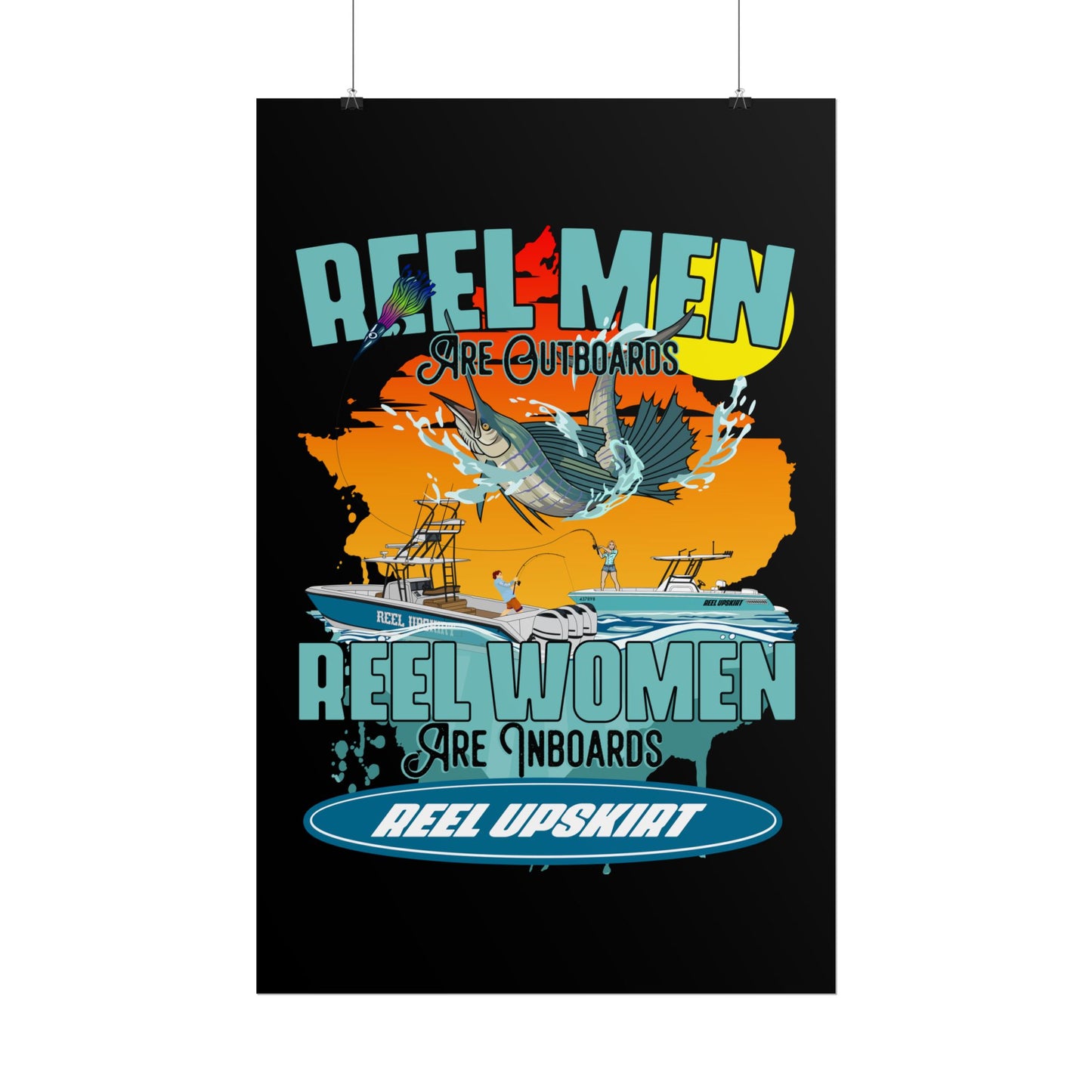 Reel Men/Women Rolled Posters