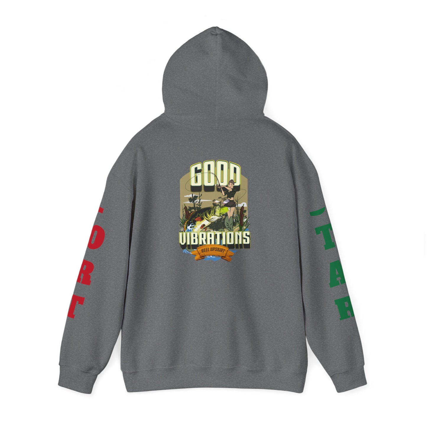 Good Vibrations Fishing Hoodie Port/Star Sleeves