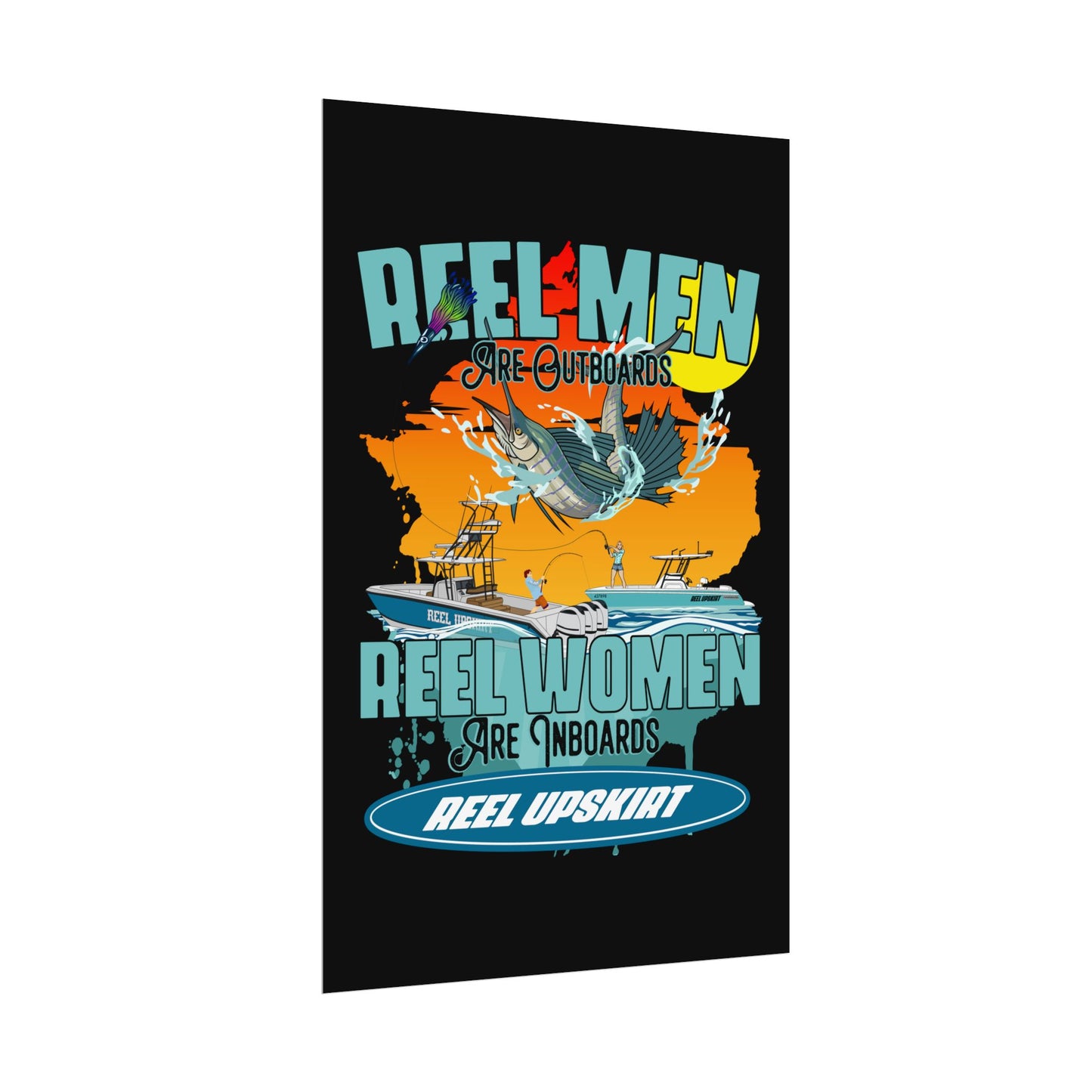 Reel Men/Women Rolled Posters