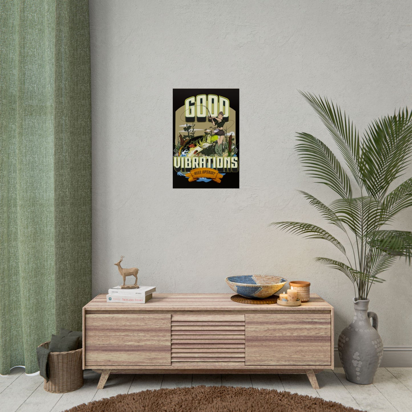 Good Vibrations Bass Fishing Rolled Posters