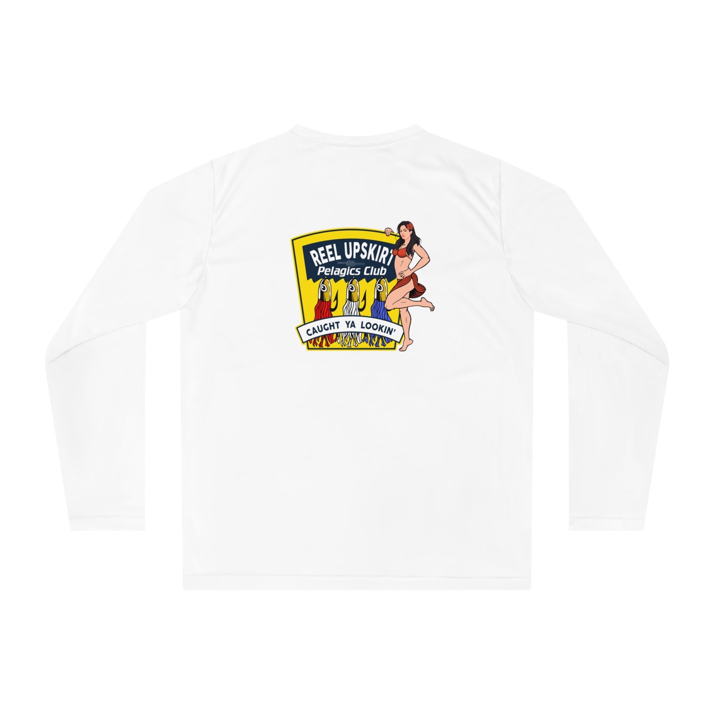 Performance Long Sleeve Shirt Reel Upskirt “Pelagic Club” UPF 40