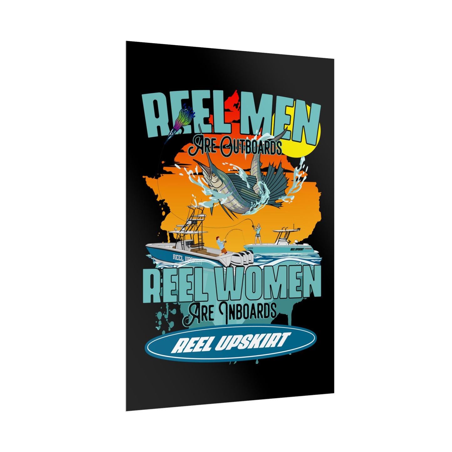 Reel Men/Women Rolled Posters
