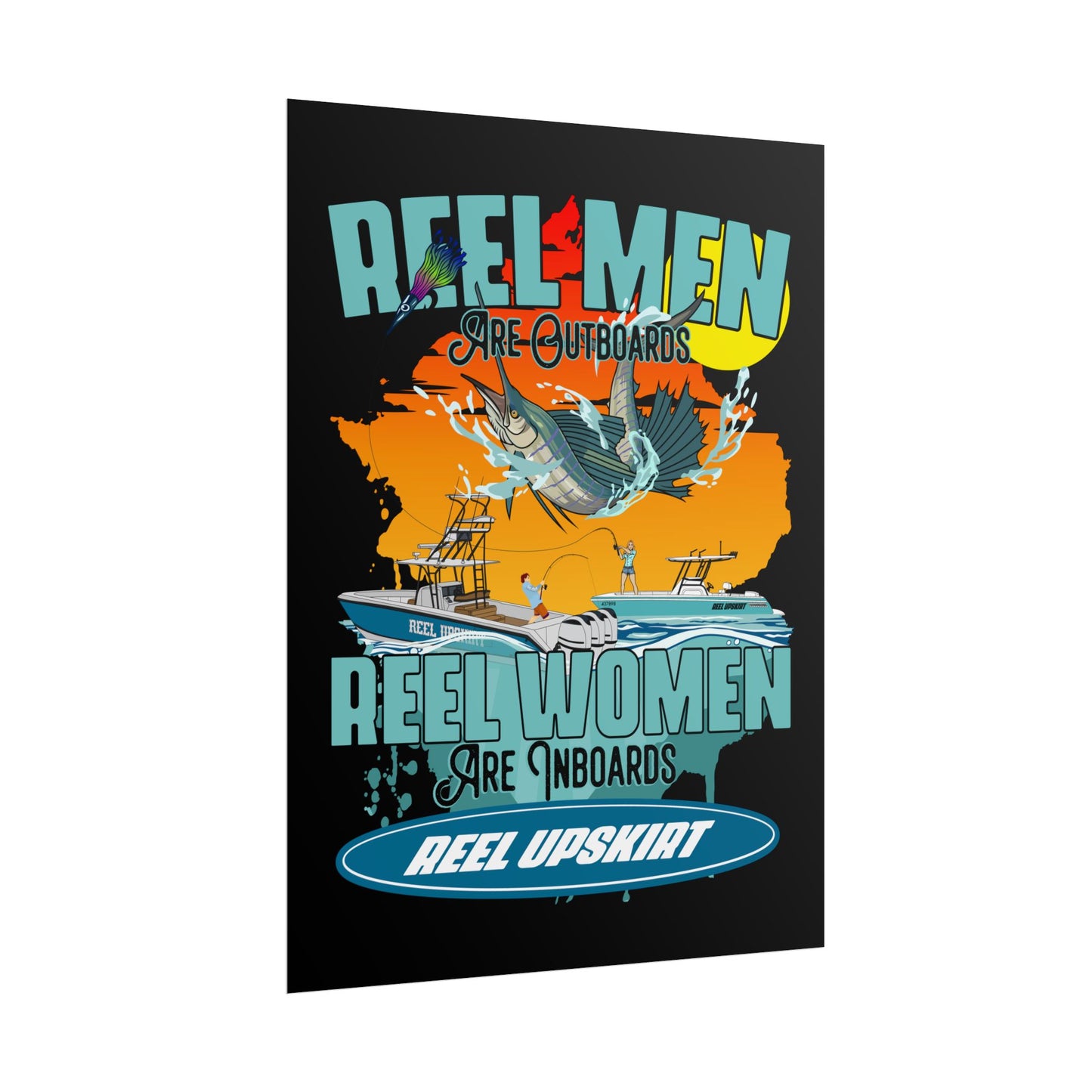 Reel Men/Women Rolled Posters