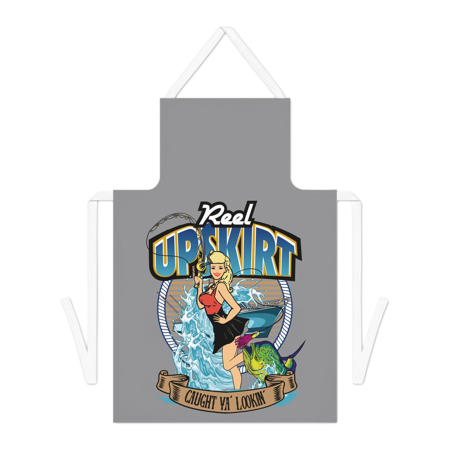 Apron - Caught Ya Lookin’ Adult Kitchen Apron with Fun Design