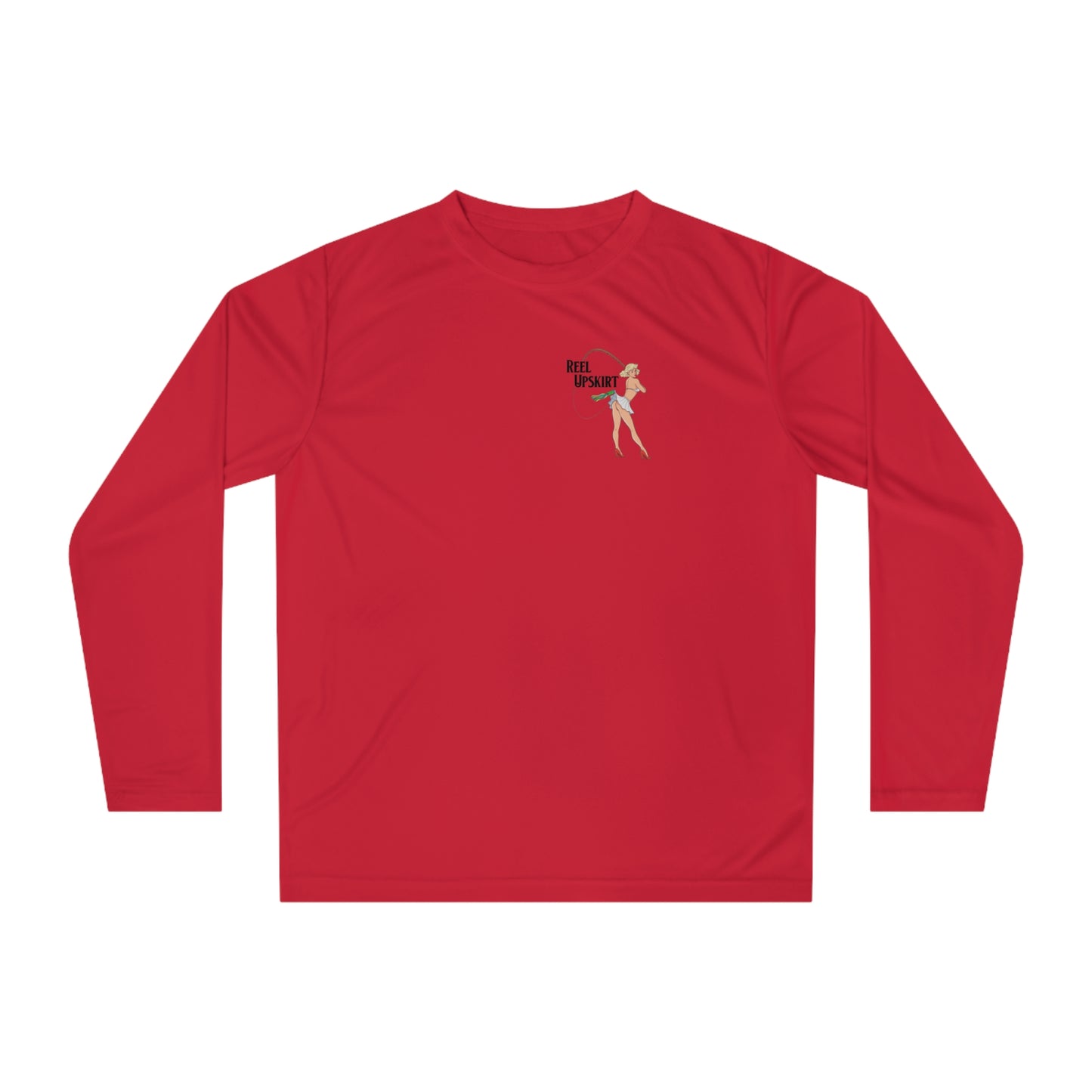 Performance Long Sleeve Shirt Reel Upskirt “Pelagic Club” UPF 40