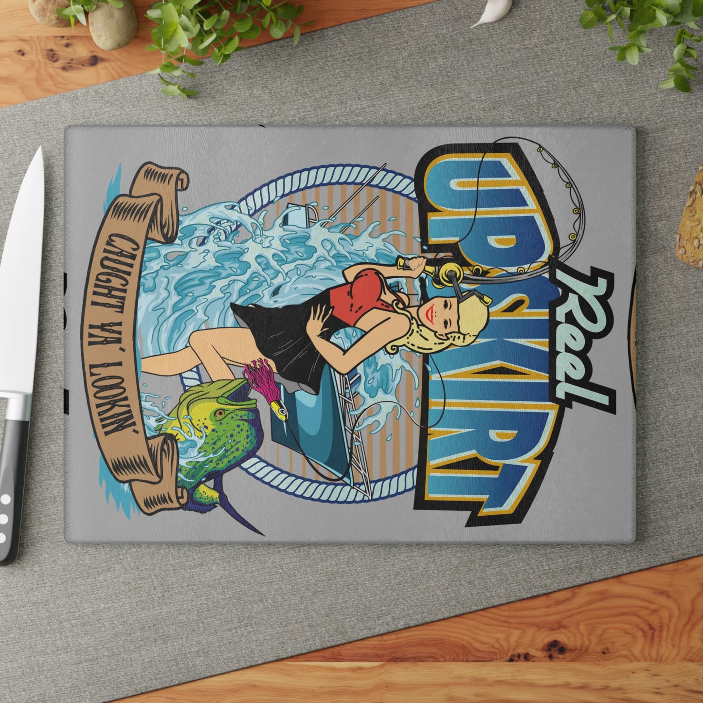 Caught Ya Lookin’Glass Cutting Board