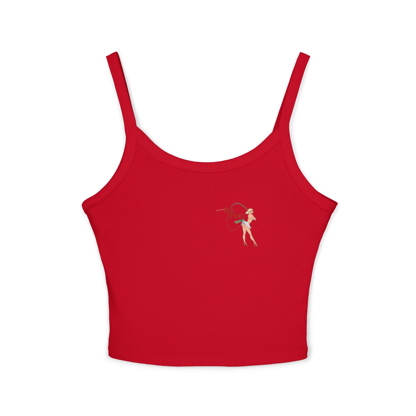 Spaghetti Strap Tank Top - Big Lips Bring The Boys Out