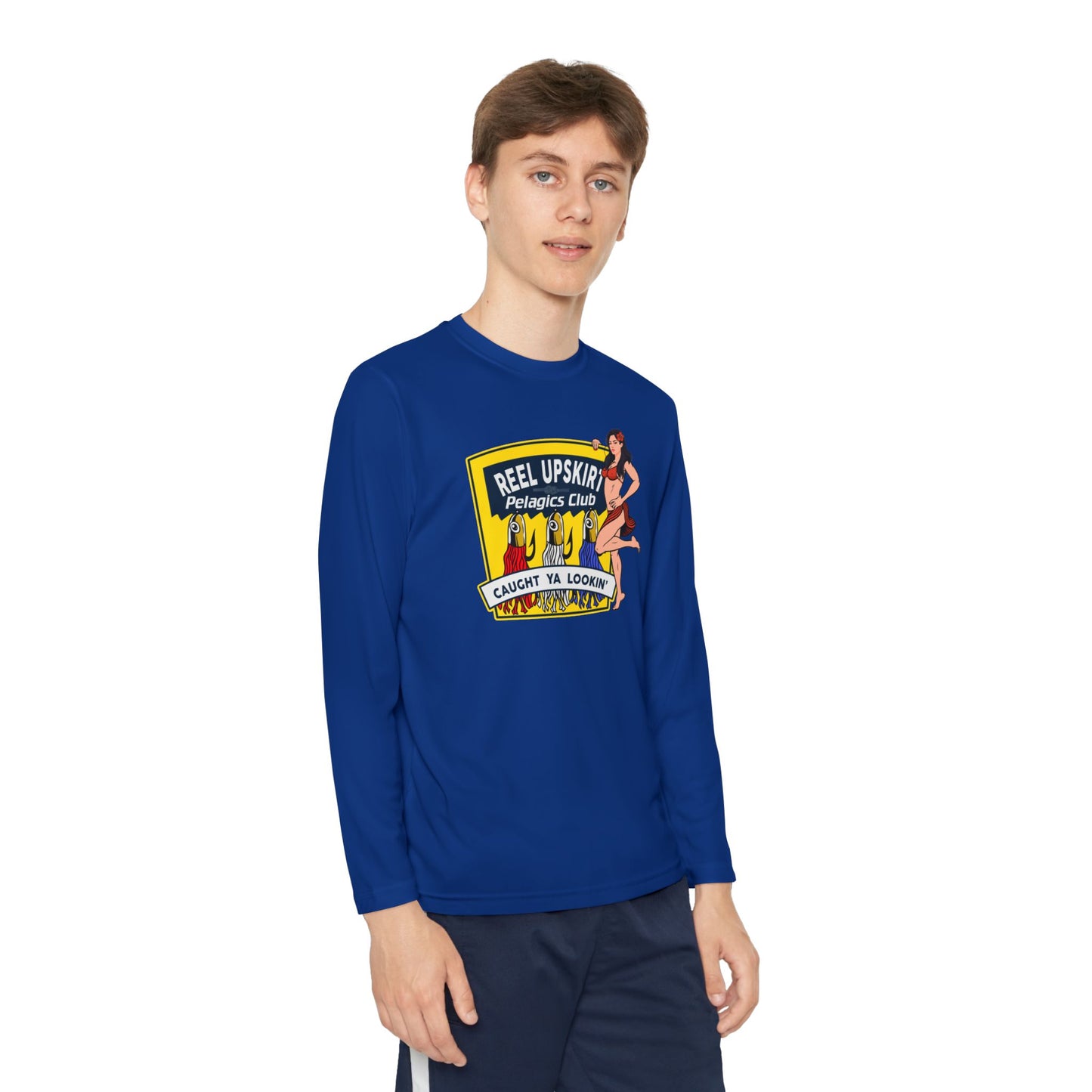 Kids Long Sleeve Tee - Pelagic Club and Caught Ya Lookin Design