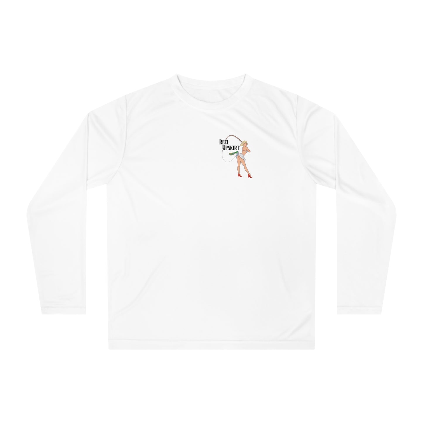 Performance Long Sleeve Shirt Reel Upskirt “Pelagic Club” UPF 40