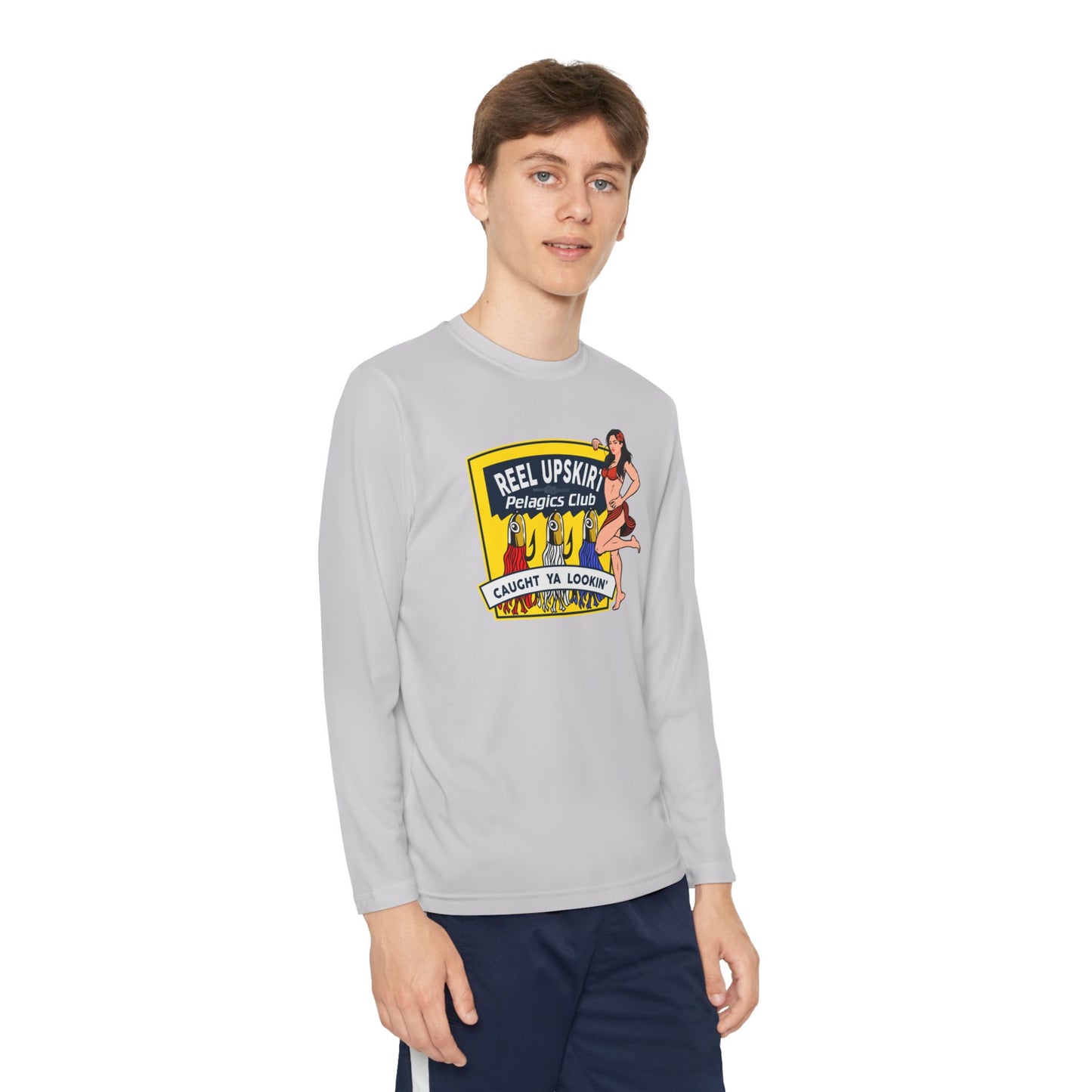 Kids Long Sleeve Tee - Pelagic Club and Caught Ya Lookin Design
