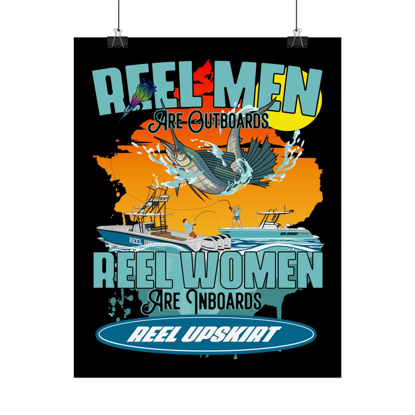 Reel Men/Women Rolled Posters