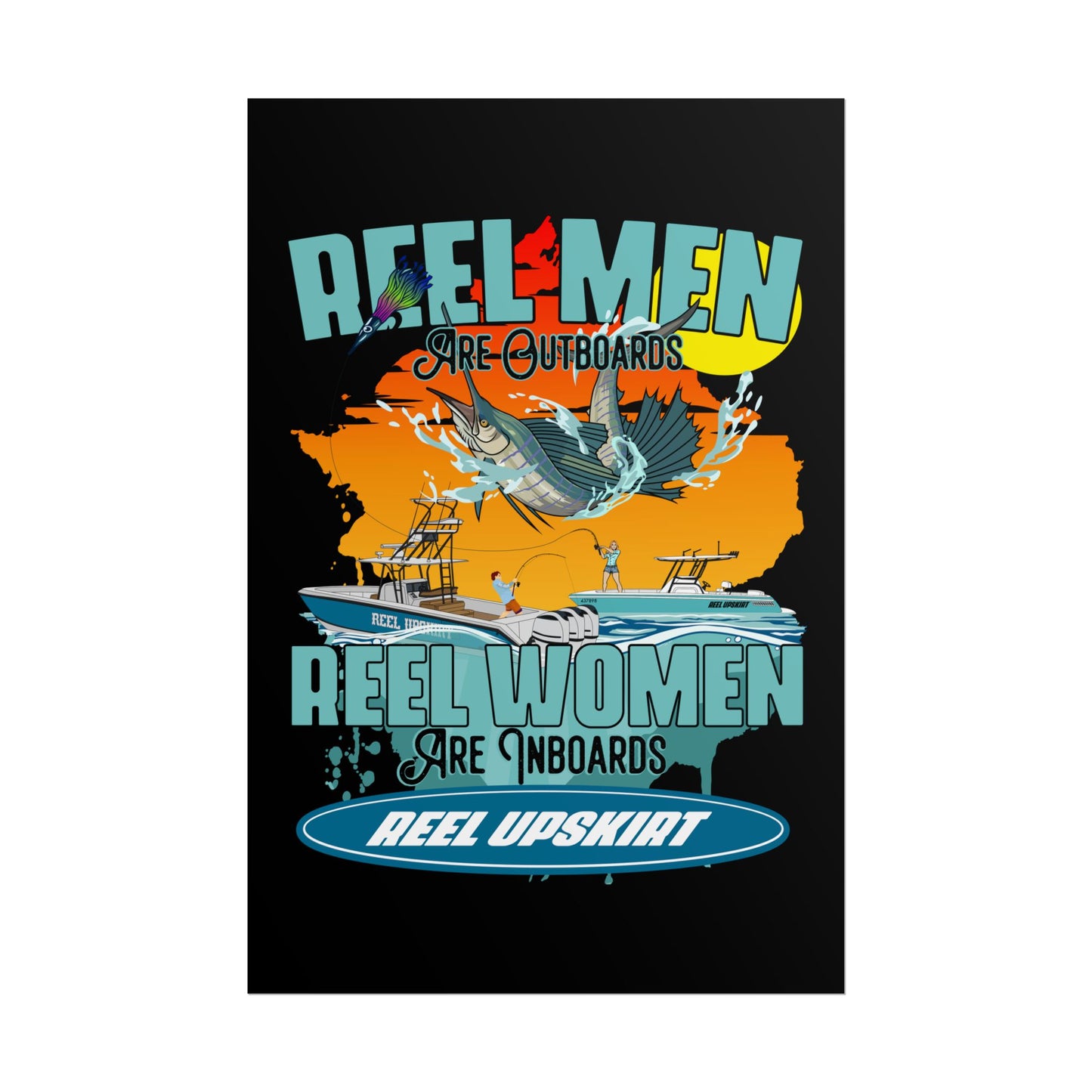 Reel Men/Women Rolled Posters