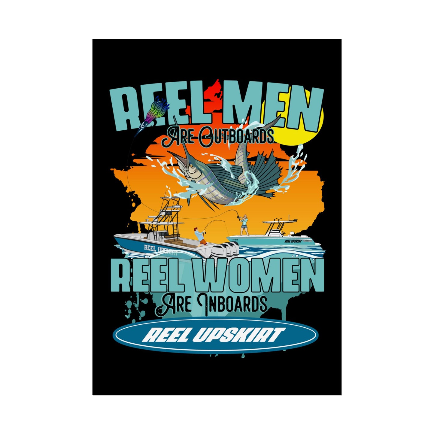 Reel Men/Women Rolled Posters