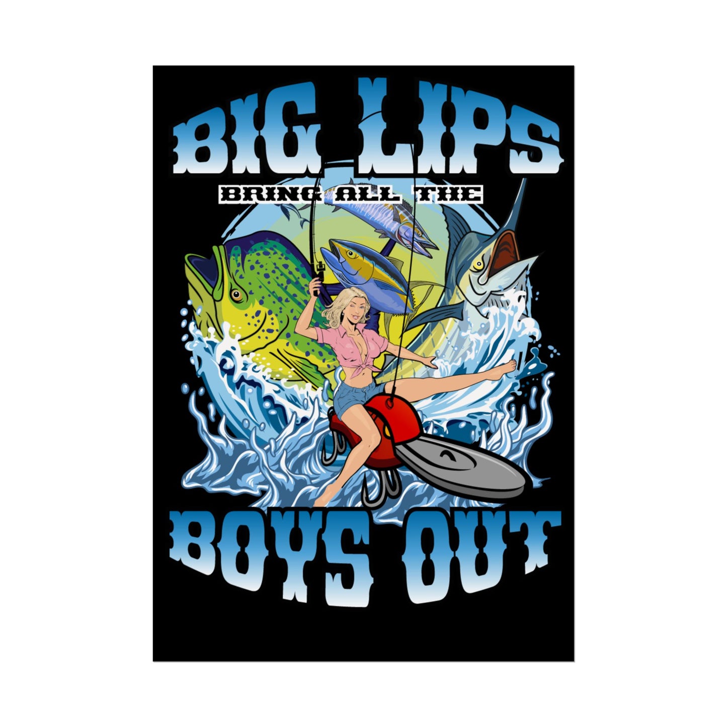 Rolled Posters Big Lips