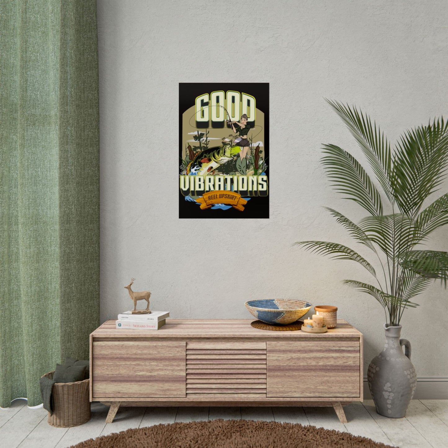 Good Vibrations Bass Fishing Rolled Posters
