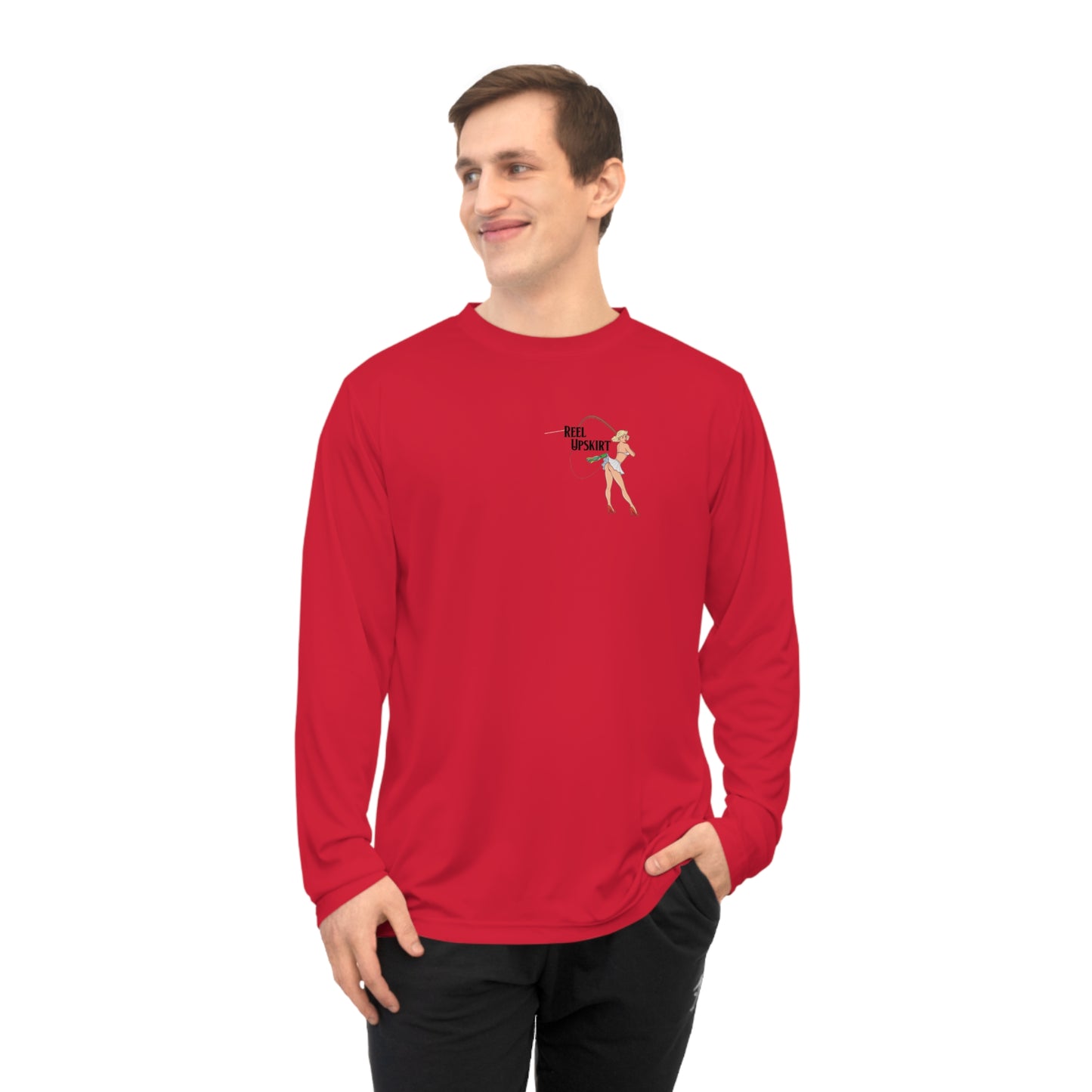 Performance Long Sleeve Shirt Caught Ya Lookin UPF-40 Boating Fishing