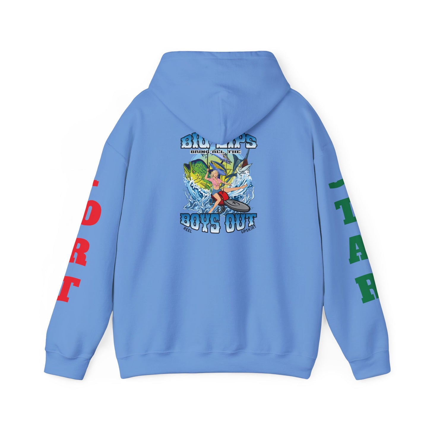 Big Lips Bring The Boys Out Hoodie Port/Star Sleeves