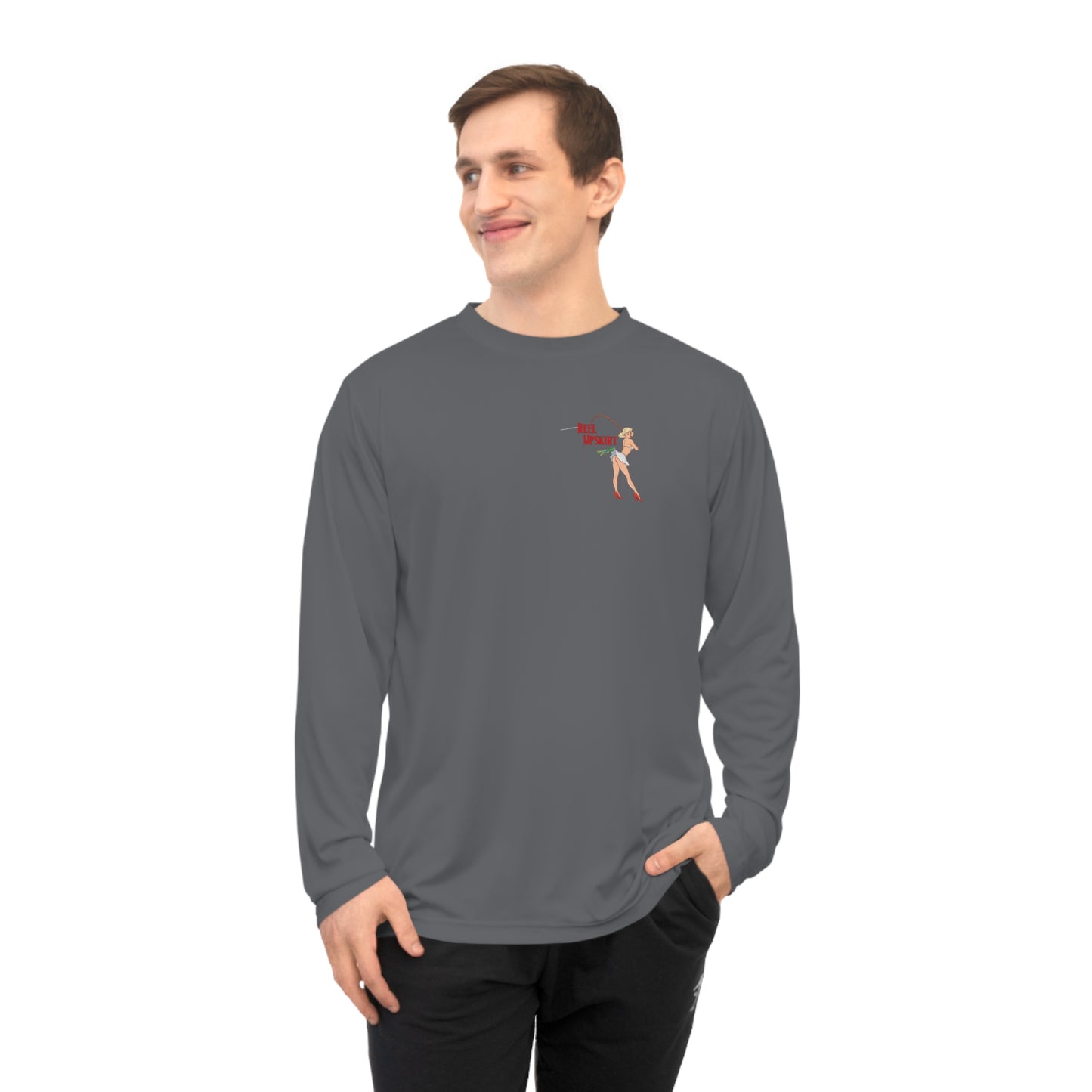 Long Sleeve Performance Shirt Big Lips Bring All the Boys Out UPF-40