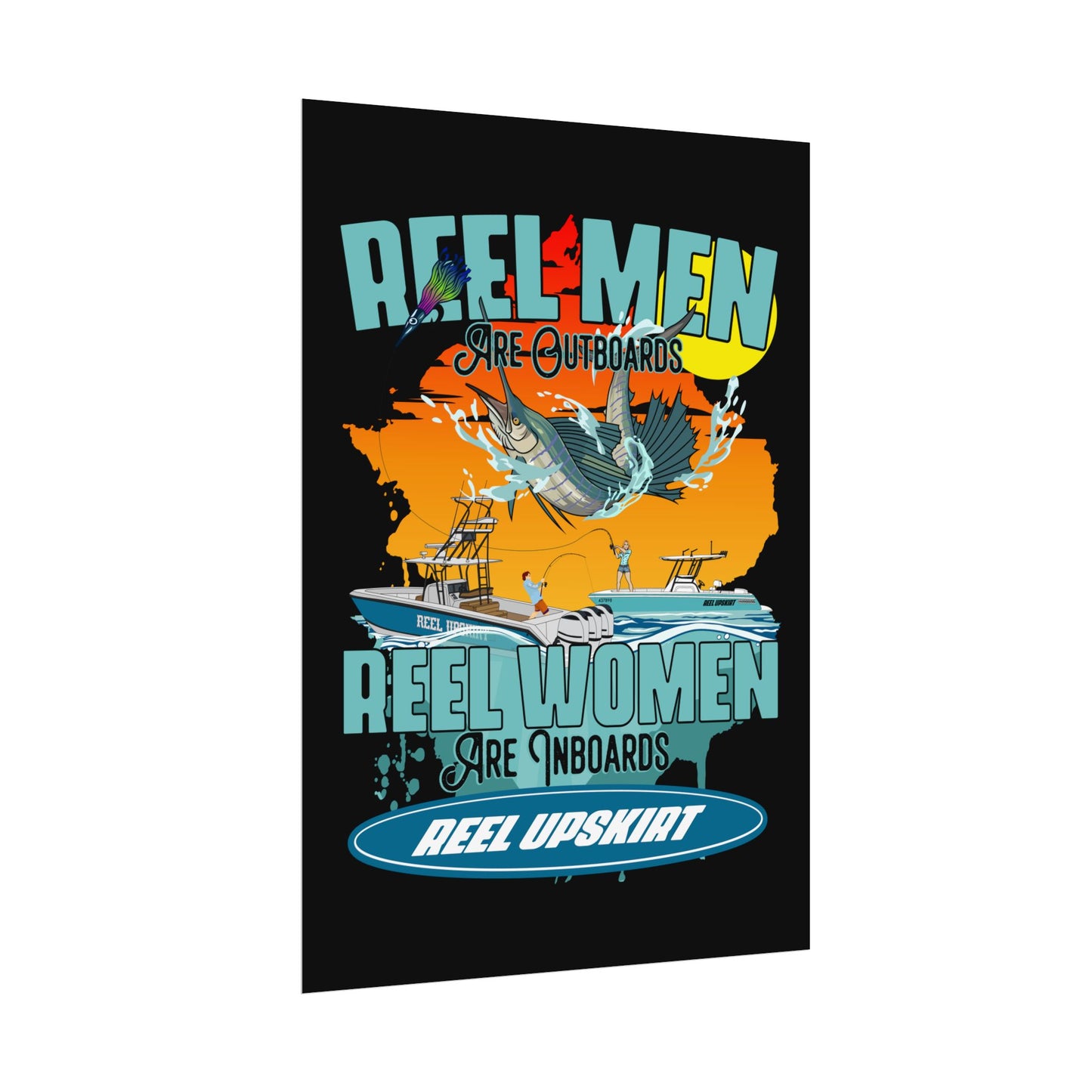 Reel Men/Women Rolled Posters