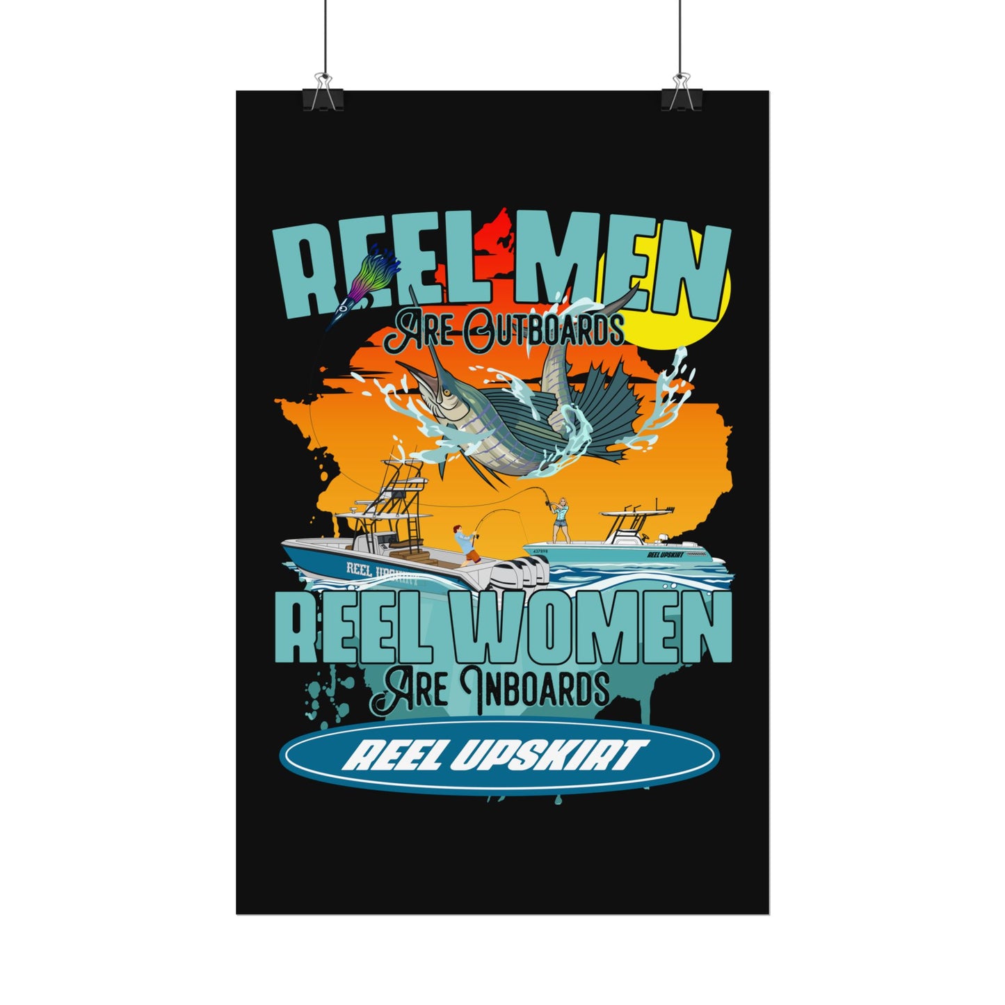 Reel Men/Women Rolled Posters