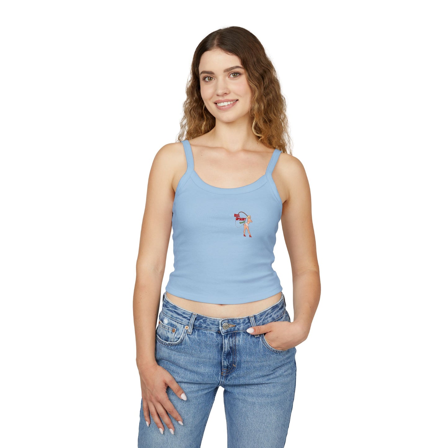 Spaghetti Strap Tank Top - Big Lips Bring The Boys Out