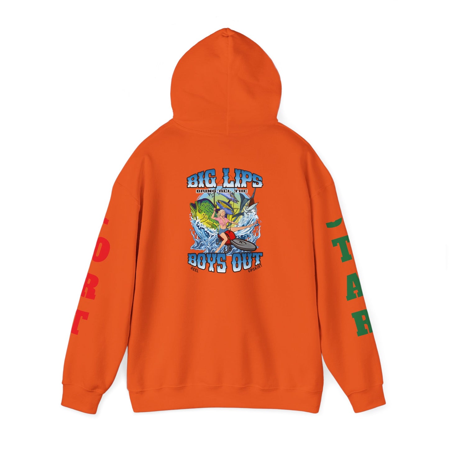 Big Lips Bring The Boys Out Hoodie Port/Star Sleeves
