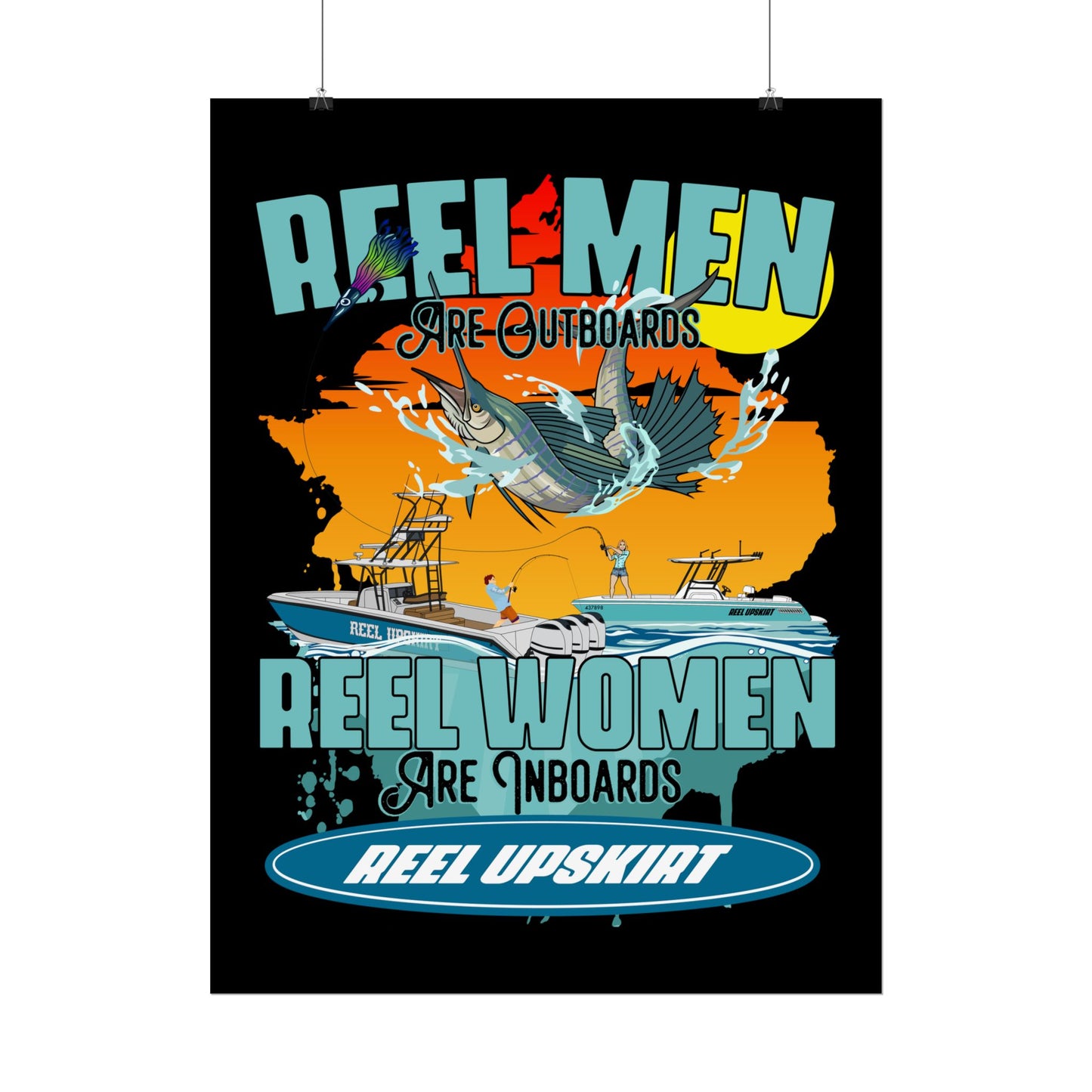 Reel Men/Women Rolled Posters