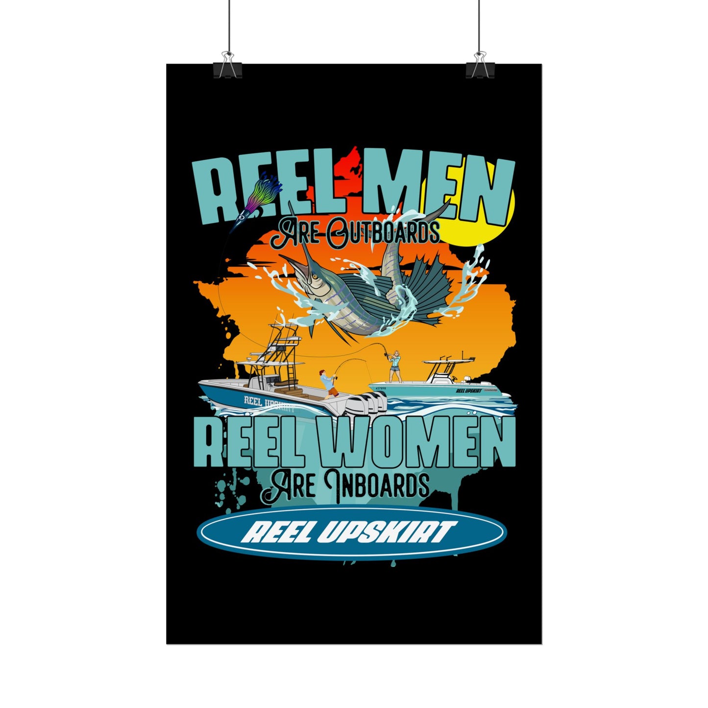 Reel Men/Women Rolled Posters