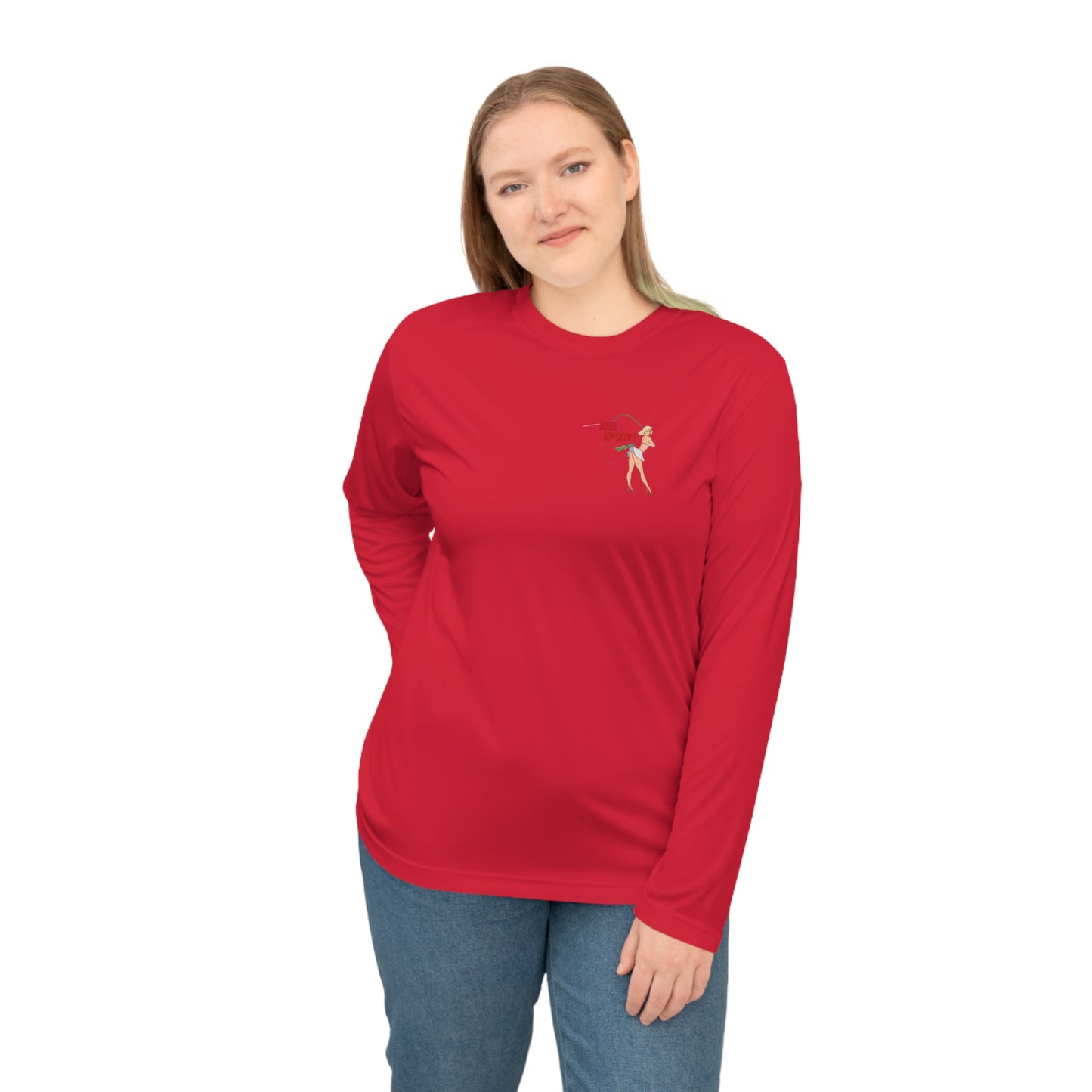 Long Sleeve Performance Shirt Big Lips Bring All the Boys Out UPF-40
